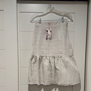 Chic A-Line Cream Skirt